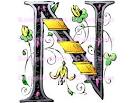 Letters N: Decorative letter N