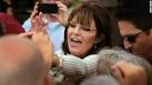 Sarah Palin greets supporters