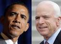 Barack Obama and John McCain