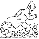 Tintin coloring page