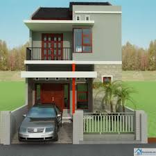 Desain Rumah Minimalis 2 Lantai Type 60