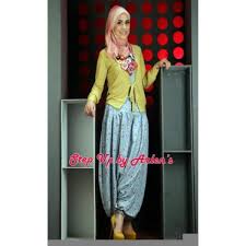 SU Gwen Cardi Hijau | Baju Muslim GAMIS Modern