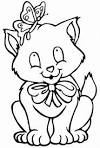 Cat coloring page