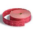 Raffle Tickets 2x2 Roll Double Drawing Coupon
