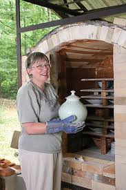 Lynda Katz at her kiln. Porcelain first appeared in 618 AD, during the Tang Dynasty, a golden age of ancient China, and while beautiful, it can also be a ... - RTEmagicC_MASTERART3_Aug07.jpg