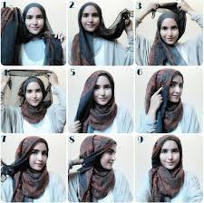 Tutorial Cara Memakai Hijab Modern Pashmina