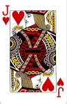 Courts on playing cards
