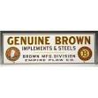 EMPIRE PLOW CO. PORCELAIN SIGN