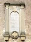 The war memorial is on the wall of the Parish Church and it commemorates - via Daymix