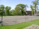 Tarmac pitch at Hurstpierpoint College, used for netball, basketball etc. - via Daymix