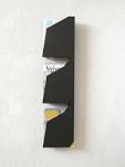Black Color Magazine Rack Looks Stylish On The Wall. Part of ...