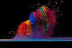 fabian oefner: dancing colors - making sound waves visible