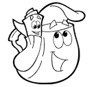 Dora coloring page