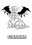 Giratina pokemon coloring page - GHOST POKEMON coloring pages
