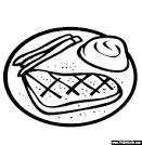 Dinner coloring page