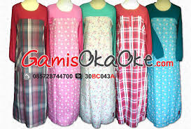 Model Baju Gamis Kain Kaos-bmmh - Baju Muslim Hijab : Baju Muslim ...