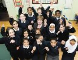 Ricard Cobden school been rated outstanding by ofsted for the first time. Children \u0026amp; headteacher Kathy Bannon - 2802187753