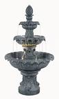 Costa Brava Outdoor Water Fountain - Zinc Finish