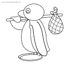 Pingu coloring page
