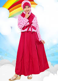 Dress Muslim Anak Perempuan - Kaos Muslimah