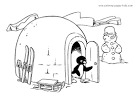 Pingu coloring page