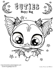Bat coloring page