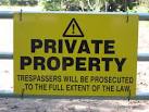 TQ5030 : Private Property sign - via Daymix