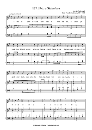 I bin a Steirerbua (Klavier + Gesang) Aus der Steiermark Satz: Theodor Salzmann, 1854-1928