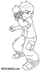 Ben 10 coloring page