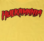 Yellow Hulkamania T-Shirt - Mens Hulk Hogan T Shirts