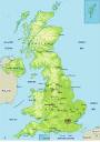 Maps of Britain - Political, physical and road maps of Britain