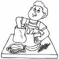 Lunch coloring page