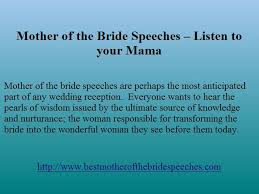 Mother of the Bride Speeches