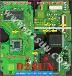 D2SUN universal 6 wires modchip for ALL Nintendo WII!