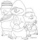 Chipmunk coloring page