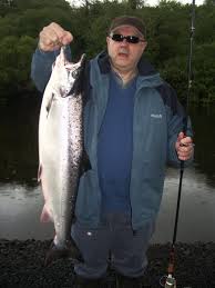 Hugh-McCormack-with-his-6.3kgsalmon.jpg. Hugh McCormack, Co. Louth, with his fine 6.3 kg (14 lbs.) salmon caught on the Coolcronan Fishery. - Hugh-McCormack-with-his-6.3kgsalmon