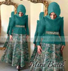 30 Model Baju Batik Muslim Terbaru 2016