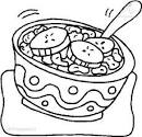 Soup coloring page