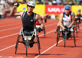 Marcel Hug of Switzerland celebrates as he crosses the line ahead of David Weir of Great Britain in the Men\u0026#39;s T54 1500 Metres during day two of the Aviva ... - AVIVA+London+Grand+Prix+Day+Two+pTsa-RX4KTvl