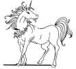 Unicorn coloring page