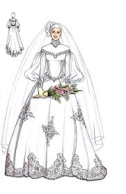 desain gaun pengantin muslim - nibinebu.com