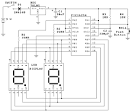 Electronic dice using PIC16C54 microcontroller circuit DIY