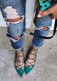 Lace Up Ballet Flats