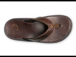 Olukai 'Ohana Leather Men's Flip Flops - YouTube