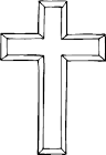 Christmas Cross Coloring Pages, Xmas Jesus Cross 