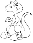 Dinosaur coloring page