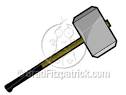 Cartoon Sledge Hammer Clipart