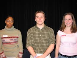 Top Three Finalists (Left to Right) First-Place Winner Jessica Ohaju (Duluth Central High School); Third-Place Winner Levi Price (Cannon Falls High School); ... - 3winners