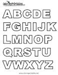 Alphabet coloring page
