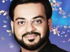 No more fluff, Dr Aamir Liaquat played hardball online. PHOTO: TWITTER - 7825-Twitter-1315300001-342-640x480